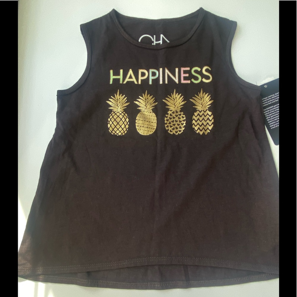 NWT CHASER Girls Happiness Tank Top - Size 4